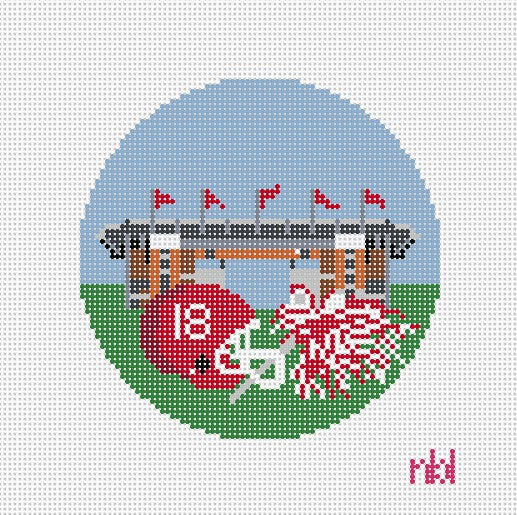Alabama Football Canvas - Needlepoint by Laura