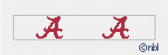 Alabama Key Fob with 2 logos blank background