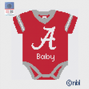 Alabama Baby Onesie Needlepoint Canvas-1