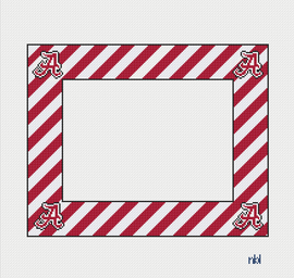 Alabama Picture Frame Canvas 8 x 10 with 5 x 7 opening