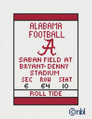 Alabama Football Ticket 5x7-2