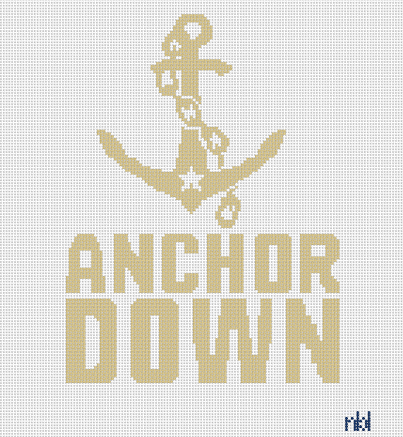 Vandy Anchor Down 8x8 on 18 mesh