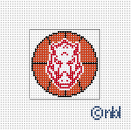 Arkansas Basketball Mini Square 2.2
