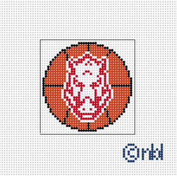 Arkansas Basketball Mini Square 2.2