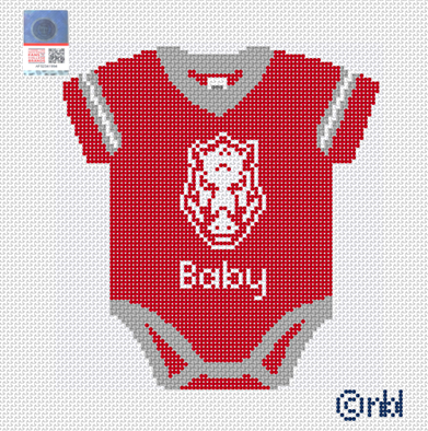 Arkansas Baby Onesie Needlepoint Canvas
