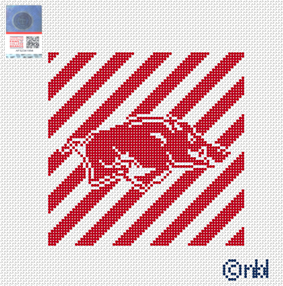 Arkansas Stripe Needlepoint Canvas