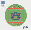 Auburn Football Field Round Canvas-1