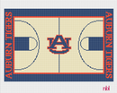 Auburn Basketball Court Lumbar Pillow Needlepoint Canvas-1