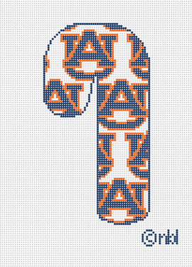 Auburn Candy Cane White