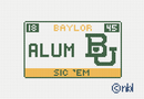 Baylor License Plate- ALUMNI-1