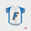 Florida Baseball Jersey Needlepoint Canvas-1