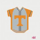 Tennessee Baseball Jersey Needlepoint Canvas-1
