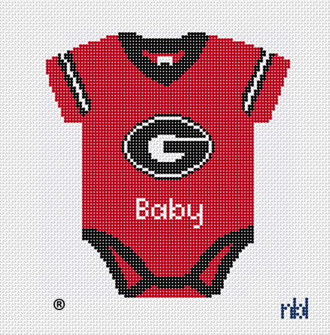 Georgia Baby Onesie Needlepoint Canvas
