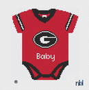 Georgia Baby Onesie Needlepoint Canvas-1