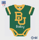 Baylor Baby Onesie Needlepoint Canvas-1