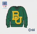 Baylor Sweatshirt Needlepoint Canvas-1