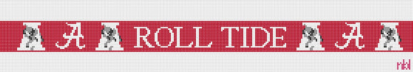 Alabama Roll Tide Belt - Needlepoint by Laura