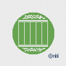 Custom Football Field Round Canvas