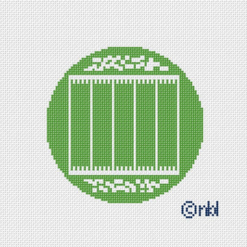 Custom Football Field Round Canvas