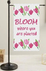 Bloom Mini Flag Kit - Needlepoint by Laura