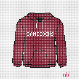 South Carolina Hooded Sweatshirt Needlepoint Canvas - Needlepoint by Laura