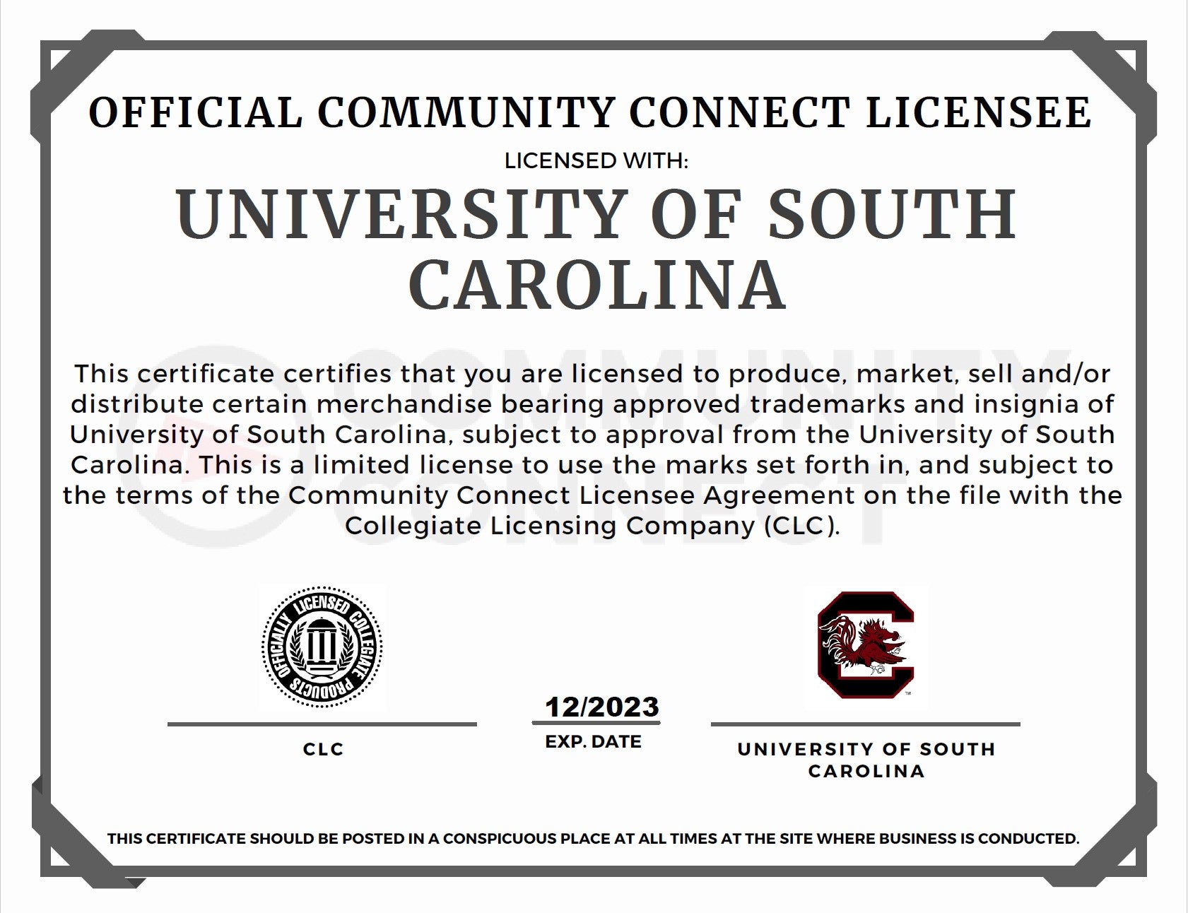 South Carolina License Plate - 0