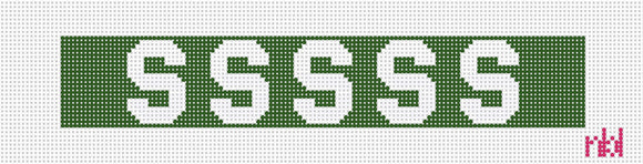 Michigan State Key Fob - Needlepoint by Laura