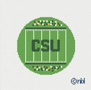 Colorado State Football Field Round Canvas-1