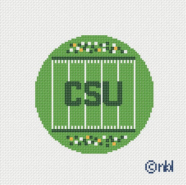 Colorado State Football Field Round Canvas