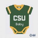 Colorado State Baby Onesie Needlepoint Canvas-1