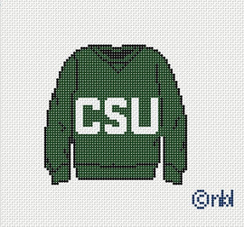 Colorado State Sweatshirt Needlepoint Canvas