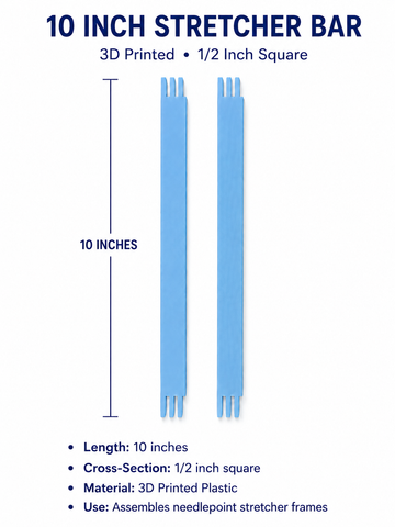 Stretcher Bars- 3D 10 inch pair - 0