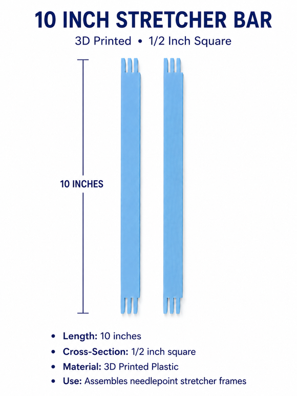 Stretcher Bars- 3D 10 inch pair