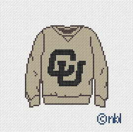 Colorado Sweatshirt Needlepoint Canvas
