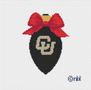 Colorado Christmas Bow Light Bulb Red-1