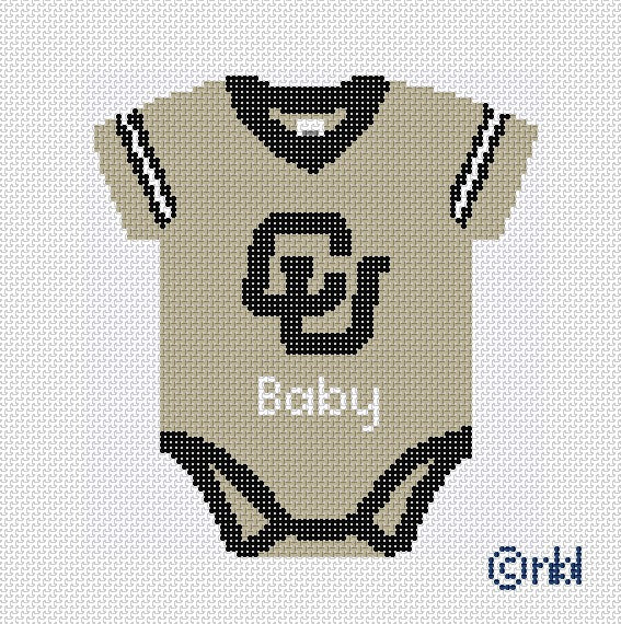 Colorado Baby Onesie Needlepoint Canvas