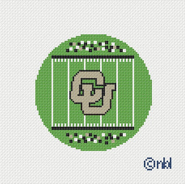 Colorado Football Field Round Canvas