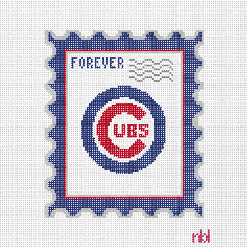 Pro Team Stamp Customizable 6 by 6 - Needlepoint by Laura