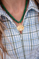 Golf Pendant Necklace - 18k Gold Plated-2