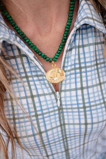 Golf Pendant Necklace - 18k Gold Plated - 0