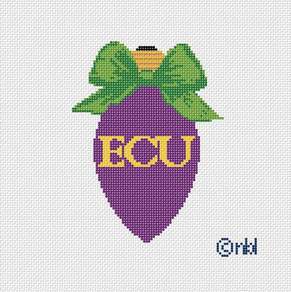 ECU Christmas Bow Light Bulb Green