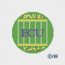 ECU Football Field Round Canvas-1