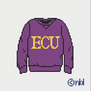 ECU Sweatshirt Needlepoint Canvas-1
