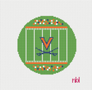 Virginia Football Field Round Canvas-3