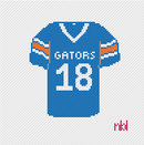 Florida Football Jersey - Needlepoint by Laura