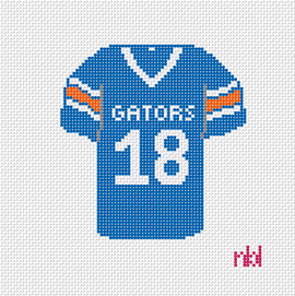 Florida Football Jersey - Needlepoint by Laura