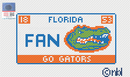 Florida License Plate with Gator Logo- FAN-1