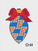 Florida On Repeat Bow Light Bulb 18 Mesh Needlepoint Canvas, 3x4.75-1