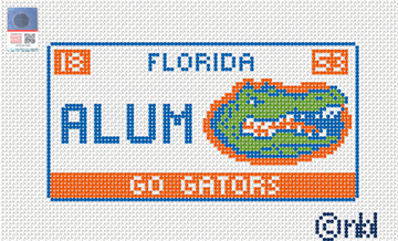 Florida License Plate with Gator Logo-ALUMNI