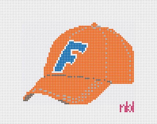 Florida Baseball Cap - Needlepoint by Laura